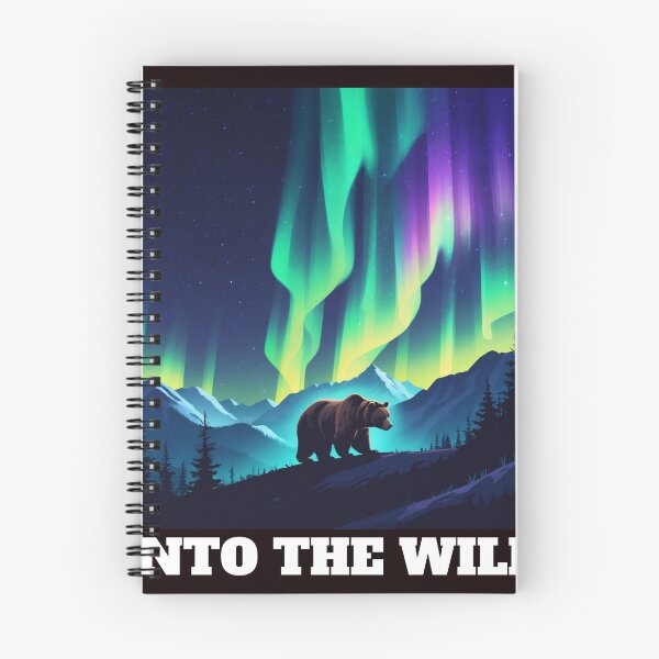 Item preview, Aurora Borealis Bear - Northern Lights Wildlife Art designed and sold by NeuralAuraArts.