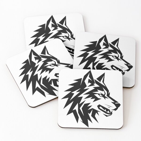 Item preview, Angular Geometric Wolf Head designed and sold by matybrak.