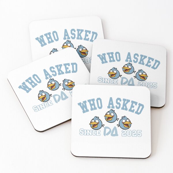 Item preview, Who Asked Vintage Varsity Mascot Funny Blue Birds Internet Meme Athletic College Streetwear Graphic designed and sold by DesignArtist.ia.