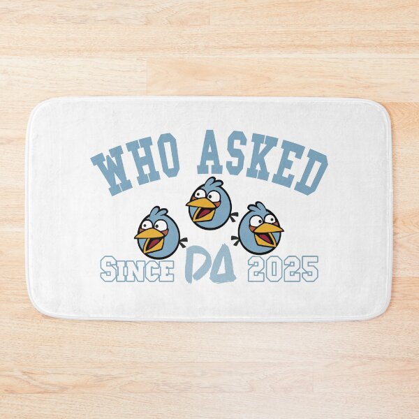 Item preview, Who Asked Vintage Varsity Mascot Funny Blue Birds Internet Meme Athletic College Streetwear Graphic designed and sold by DesignArtist.ia.