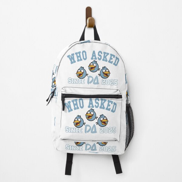 Item preview, Who Asked Vintage Varsity Mascot Funny Blue Birds Internet Meme Athletic College Streetwear Graphic designed and sold by DesignArtist.ia.