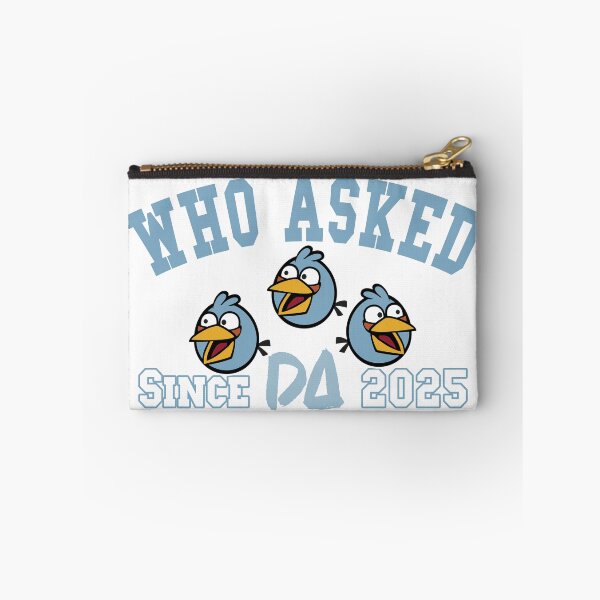 Item preview, Who Asked Vintage Varsity Mascot Funny Blue Birds Internet Meme Athletic College Streetwear Graphic designed and sold by DesignArtist.ia.