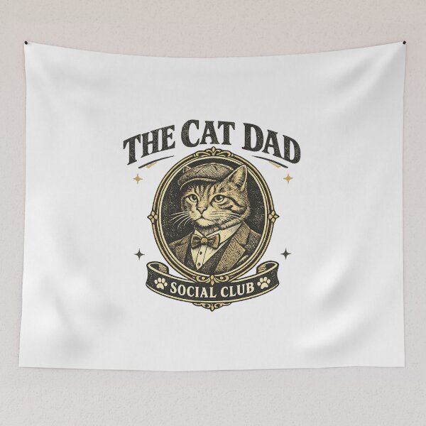 Item preview, The Cat Dad Social Club designed and sold by teemix.