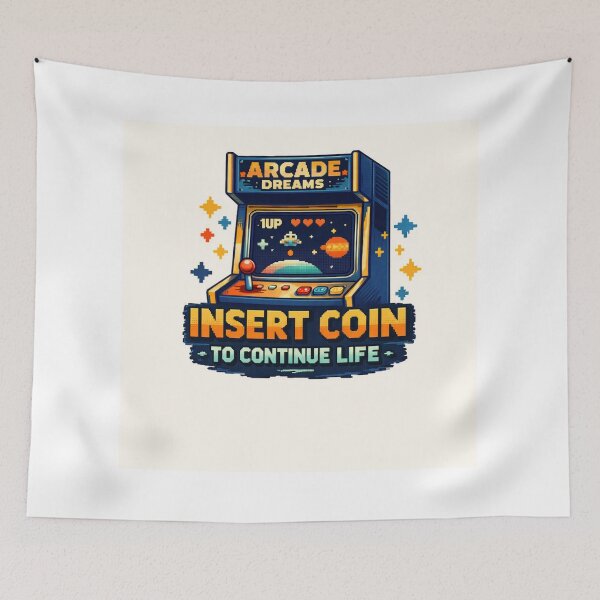 Item preview, Arcade Dreams – Insert Coin to Continue Life designed and sold by Selfique Bloom.