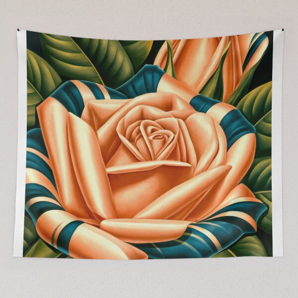 Item preview, Wall Art - Postcard - Striped Rose Elegance designed and sold by ForeverPrintsOK.