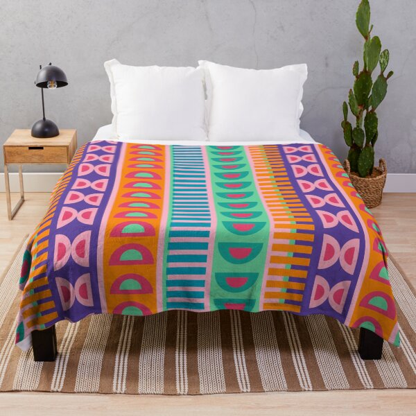 Item preview, Colorful Maximalist Boho Geometric Retro Abstract Pattern designed and sold by Volt Junkies.