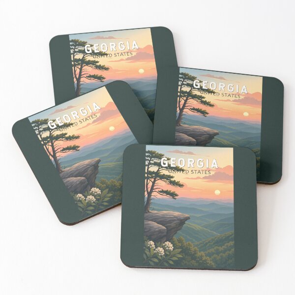 Item preview, Georgia Illustration Travel Art Vintage designed and sold by KrisSidDesigns.