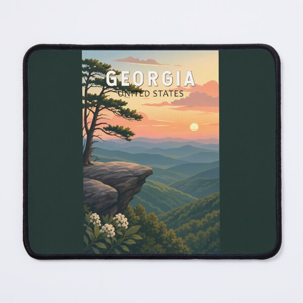 Item preview, Georgia Illustration Travel Art Vintage designed and sold by KrisSidDesigns.