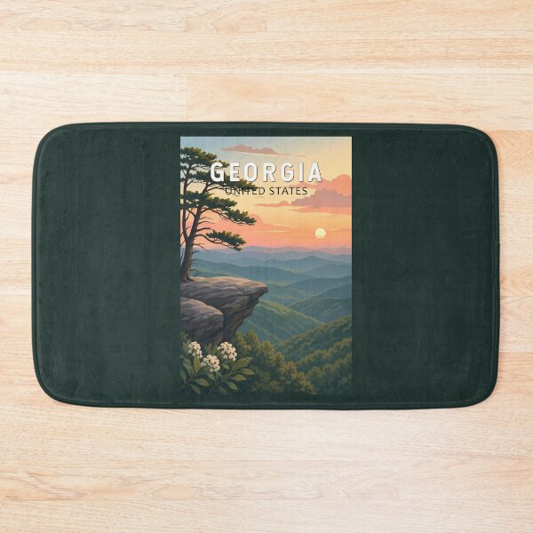 Item preview, Georgia Illustration Travel Art Vintage designed and sold by KrisSidDesigns.