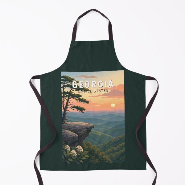 Item preview, Georgia Illustration Travel Art Vintage designed and sold by KrisSidDesigns.