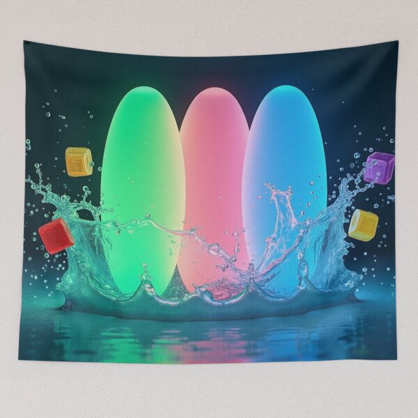 Item preview, Colorful Glowing 3D Digital Illustration. designed and sold by fbtrisha.