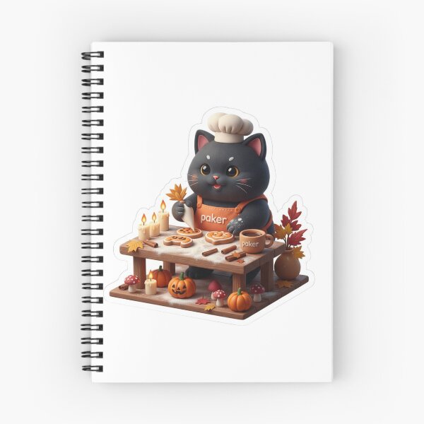 Item preview, Cute Black Cat Paker| Cozy Halloween Coding Sticker designed and sold by FatmaAhmed90.