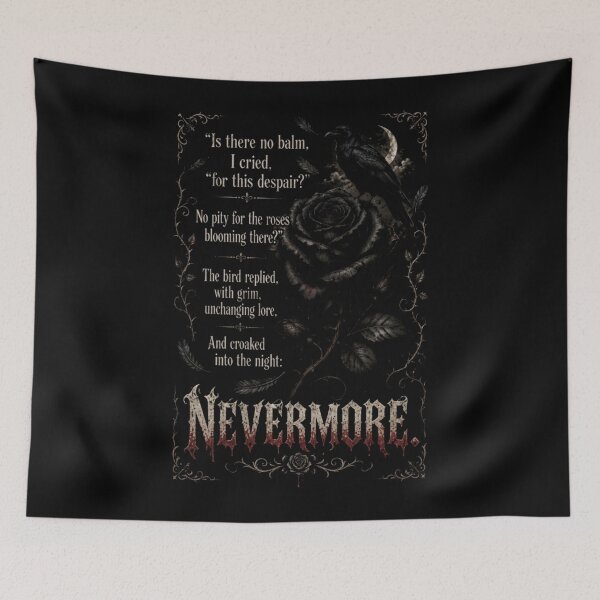 Item preview, Nevermore - Gothic Raven & Black Rose designed and sold by Megaera8.