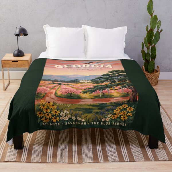 Item preview, Georgia Country Illustration Travel Art Vintage designed and sold by KrisSidDesigns.