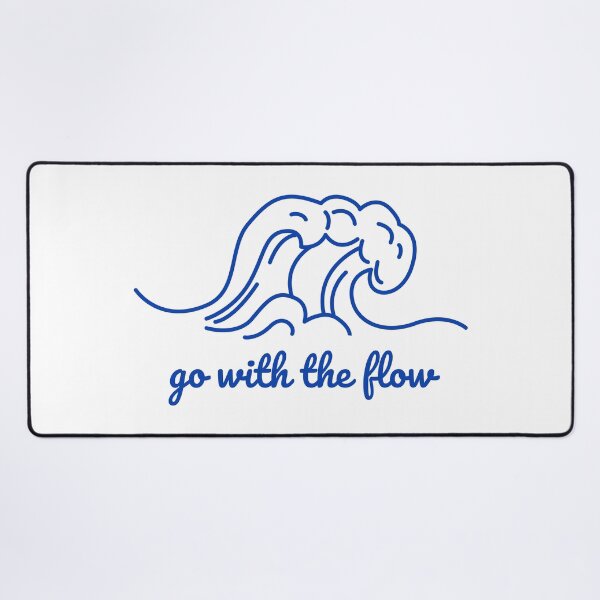 Item preview, Go With the Flow Ocean Wave, Summer Beach Line Art designed and sold by CHERRY--SHOP.