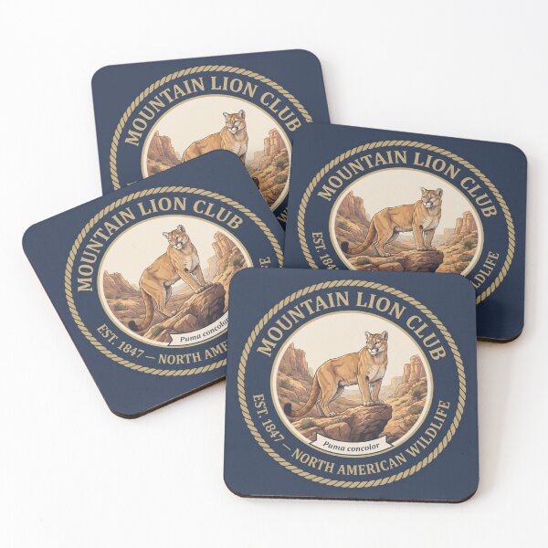 Item preview, Mountain Lion Club Vintage Badge North American Wildlife designed and sold by CalmCapy Co.