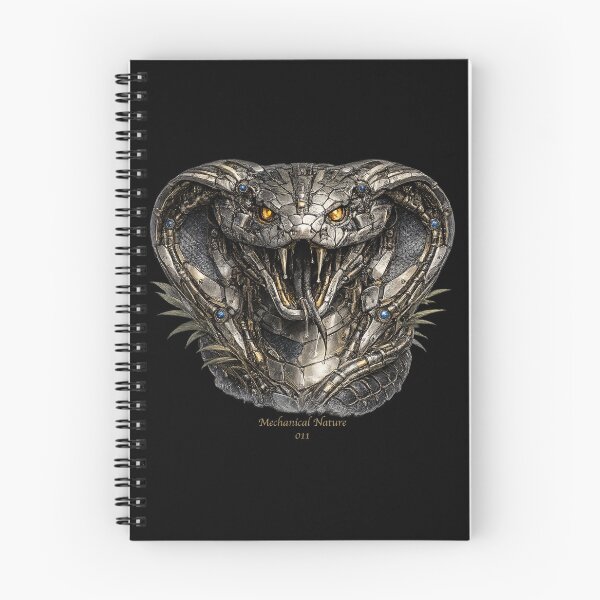 Item preview, Mechanical Nature 011 – Cybernetic King Cobra | Biomechanical Cobra | Futuristic Mechanical Snake Art designed and sold by getpressedshirt.