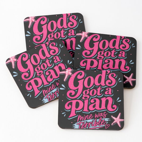 Item preview, God's Got A Plan Mine Was Terrible Funny Christian Striped designed and sold by ClaudetteMillie.