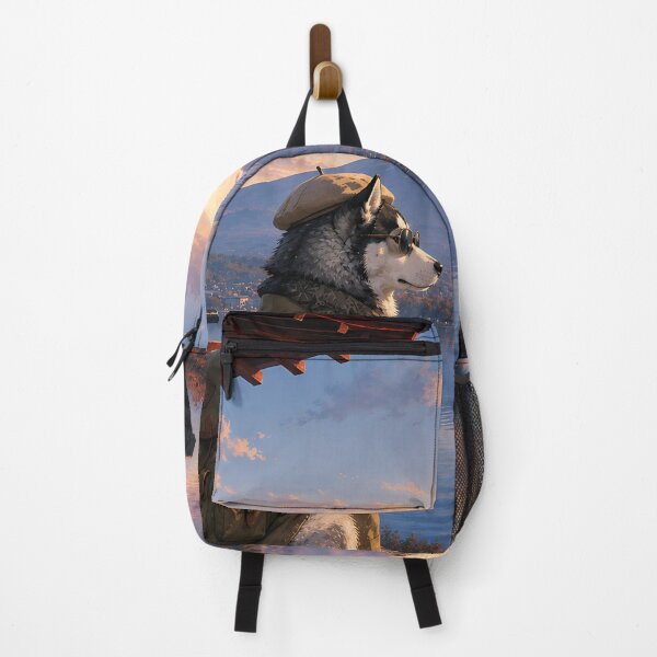 Item preview, Husky gazing at Mount Fuji. designed and sold by Nomad-Paws.