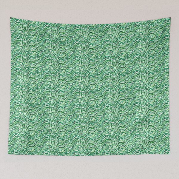 Item preview, Emerald Flow: Abstract Green Waves designed and sold by Bernard03.