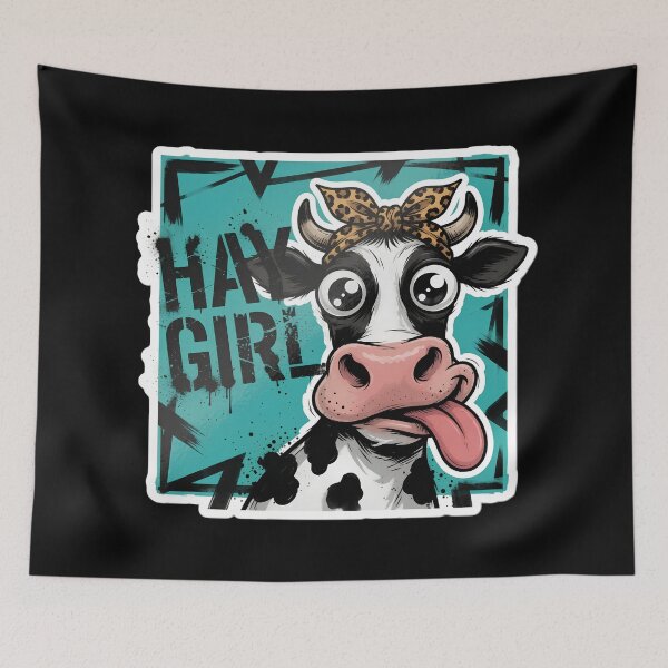 Item preview, Hay Girl Sassy Cow Design designed and sold by TshirtsOnline-.