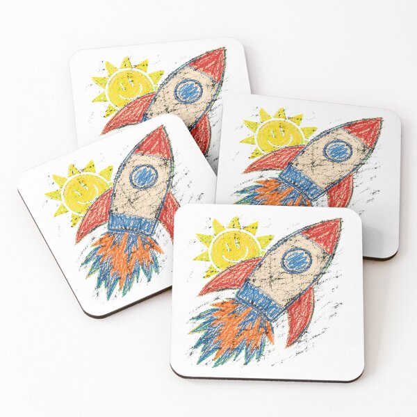 Item preview, Crayon Rocket Ship Launch For Little Astronauts designed and sold by chattsuede.