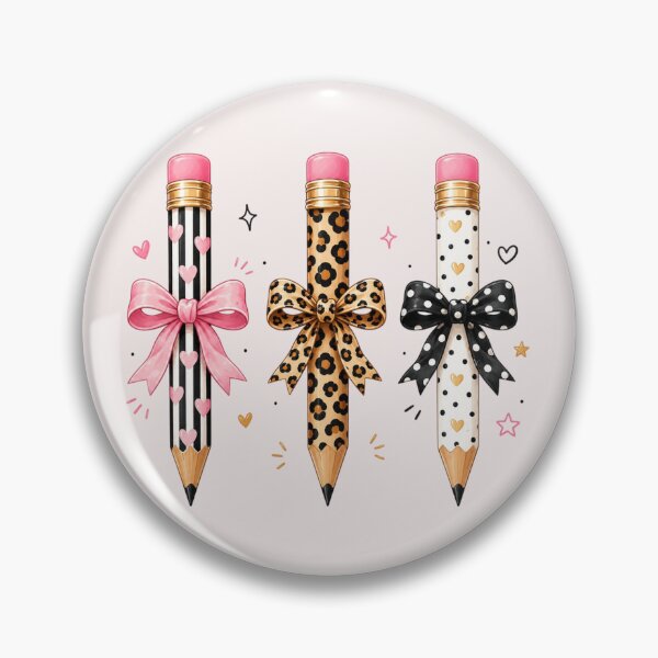 Item preview, Leopard Pencil Bow, Teacher Appreciation, Pencil Coquette, Funny School, First Day Of School designed and sold by Quiajia.