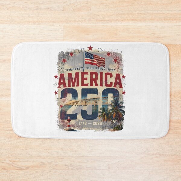 Item preview, America 250 Florida Keys T-Shirt | Palm Trees Bridge Patriotic 1776-2026 Tee v1 designed and sold by DarylWelsh2024.
