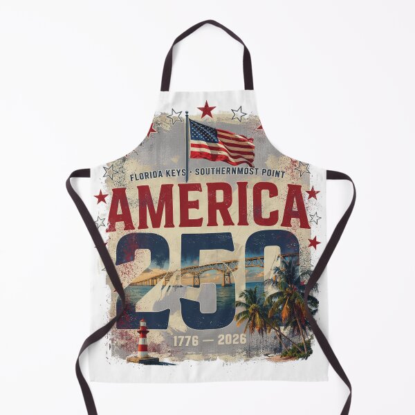 Item preview, America 250 Florida Keys T-Shirt | Palm Trees Bridge Patriotic 1776-2026 Tee v1 designed and sold by DarylWelsh2024.