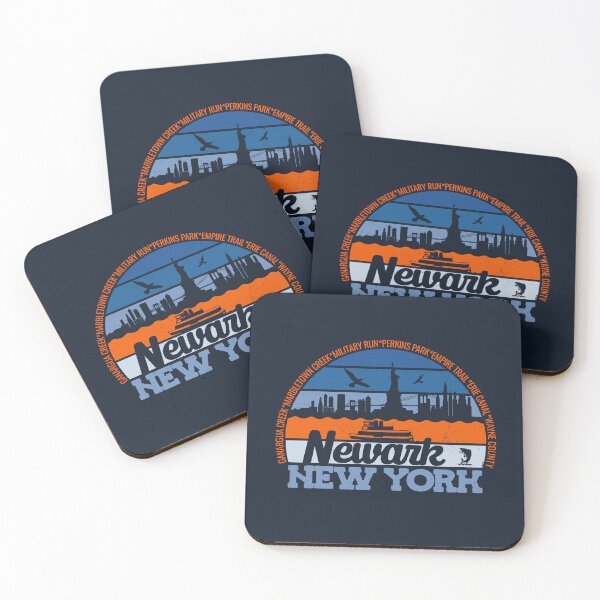 Item preview, Newark New York Sunset Retro Vintage Local Pride Logo designed and sold by CRHPOD20.