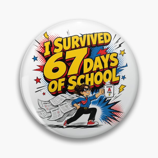 Item preview, 67 Days Of School Teacher Superhero Comic Book designed and sold by chattsuede.