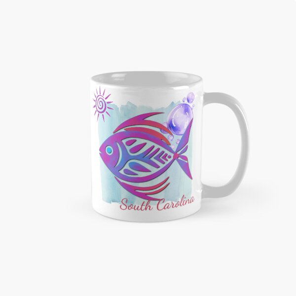 Artikelvorschau, Aquarell-Stranddesign mit tropischen Fischen aus South Carolina entworfen und verkauft von DonnaRaine.