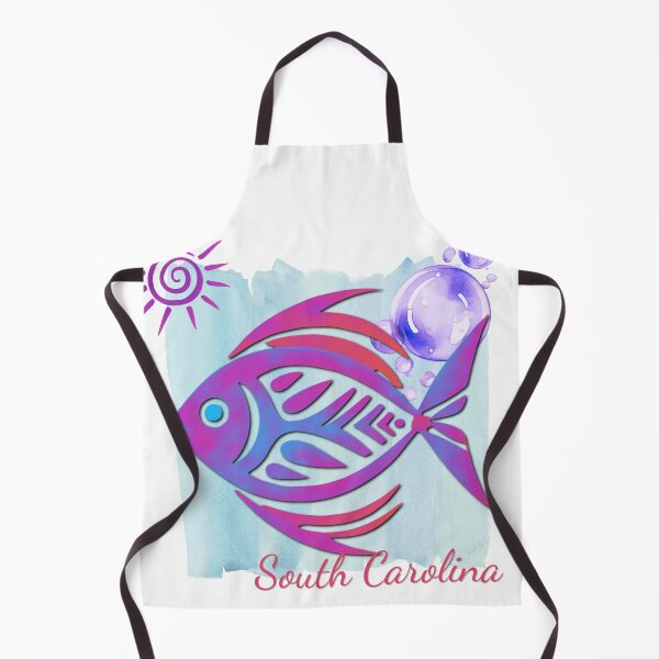 Item preview, South Carolina Tropical Fish Watercolor Beach Design designed and sold by DonnaRaine.