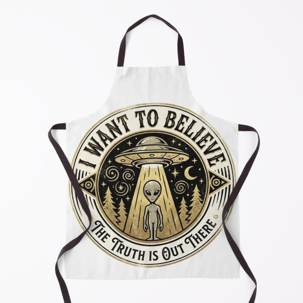 Item preview, Jasne — dla grafiki Alien + UFO z napisem „I WANT TO BELIEVE / THE TRUTH IS OUT THERE” designed and sold by Evv_u.