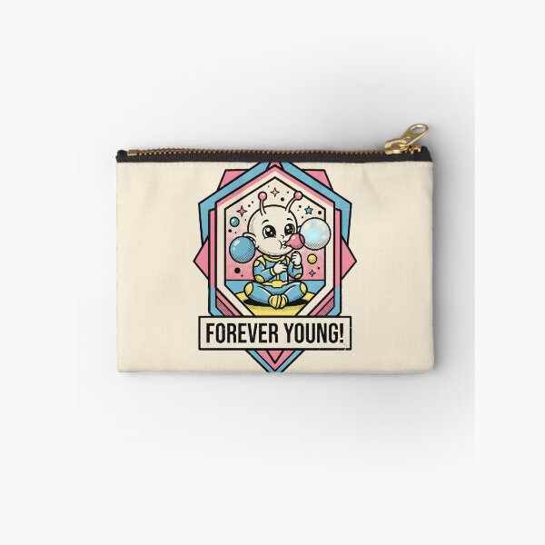 Item preview, Forever Young Cute Alien Child Blowing Bubbles Retro Graphic designed and sold by DuckOddity.