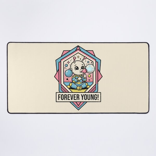 Item preview, Forever Young Cute Alien Child Blowing Bubbles Retro Graphic designed and sold by DuckOddity.