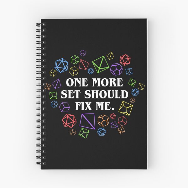Item preview, One More Set Should Fix Me Funny Dice Addict Tabletop RPG designed and sold by pixeptional.