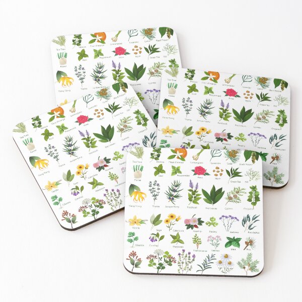 Item preview, Aromatic Herbs With Names Written Underneath designed and sold by Divine Ease.