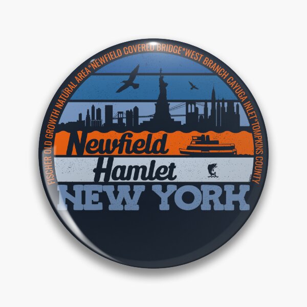 Item preview, Newfield Hamlet New York Sunset Retro Vintage Local Pride Logo designed and sold by CRHPOD20.