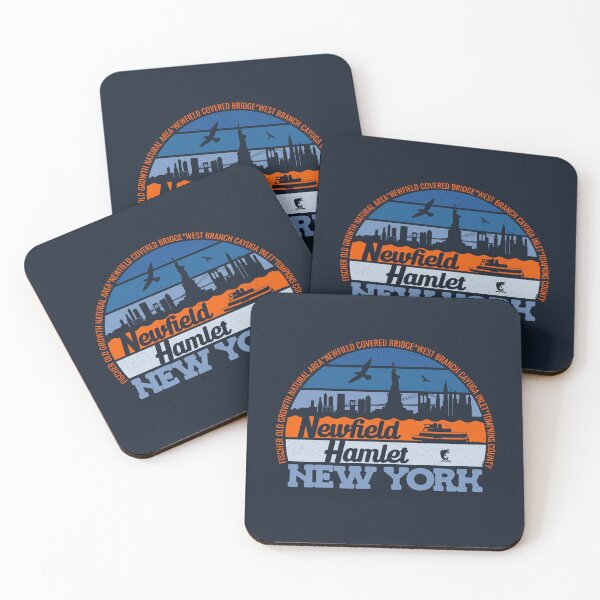 Item preview, Newfield Hamlet New York Sunset Retro Vintage Local Pride Logo designed and sold by CRHPOD20.