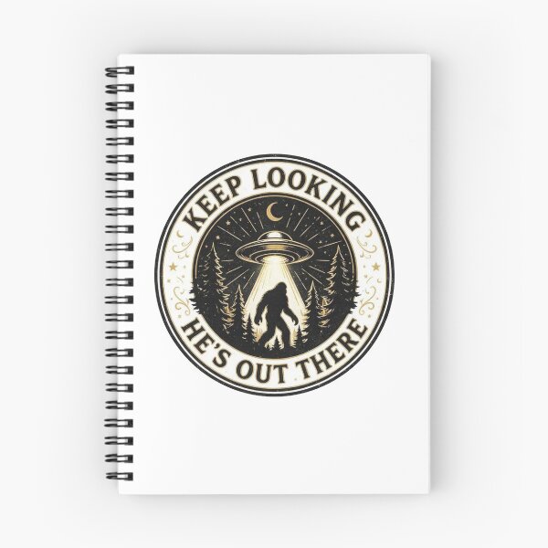 Item preview, Keep Looking He’s Out There – Bigfoot UFO Vintage Emblem designed and sold by Evv_u.