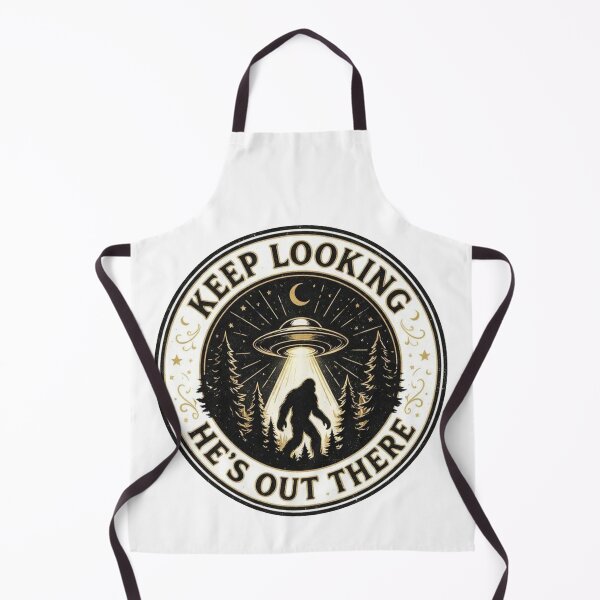 Item preview, Keep Looking He’s Out There – Bigfoot UFO Vintage Emblem designed and sold by Evv_u.