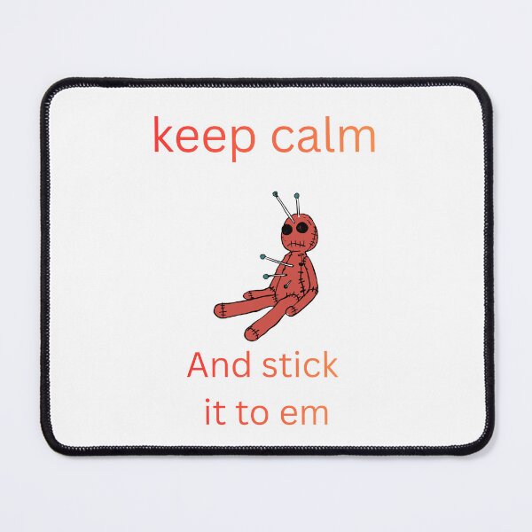 Item preview, Keep Calm Voodoo Doll designed and sold by SpookyNSweet.