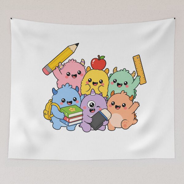 Item preview, Kawaii Monsters Back To School Cute Colorful Cartoon designed and sold by chattsuede.