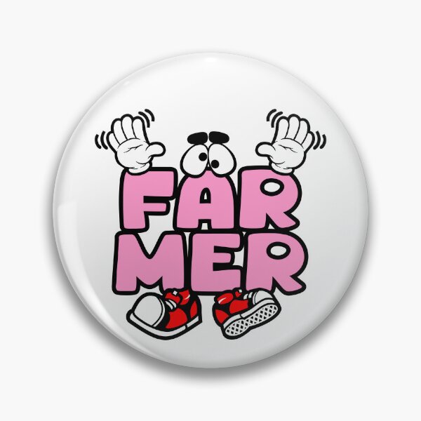 Item preview, FARMER - WORK Words Character Bold Retro designed and sold by NFTWords.