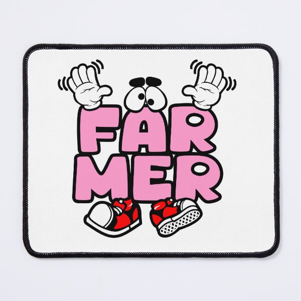 Item preview, FARMER - WORK Words Character Bold Retro designed and sold by NFTWords.