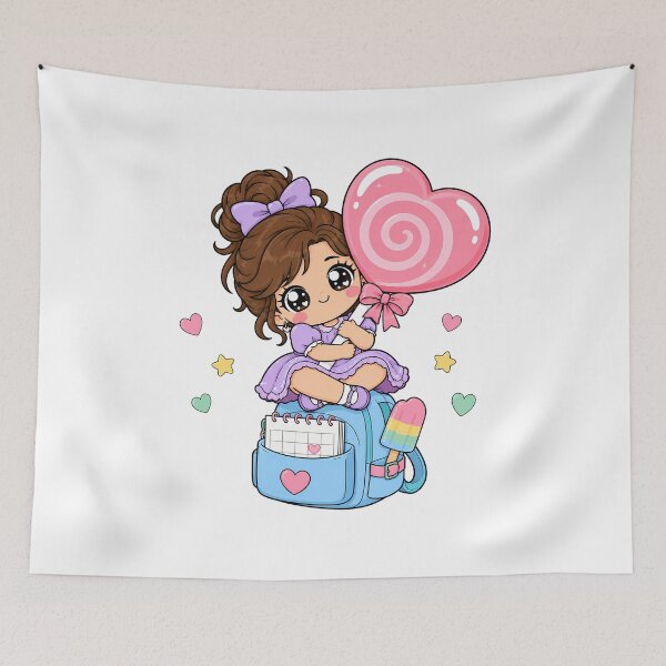 Item preview, Kawaii School Girl Lollipop Back to School designed and sold by chattsuede.