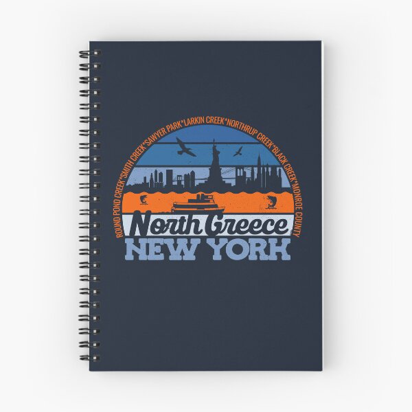 Item preview, North Greece New York Sunset Retro Vintage Local Pride Logo designed and sold by CRHPOD20.