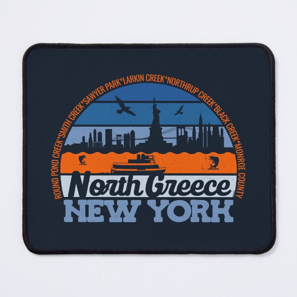 Item preview, North Greece New York Sunset Retro Vintage Local Pride Logo designed and sold by CRHPOD20.