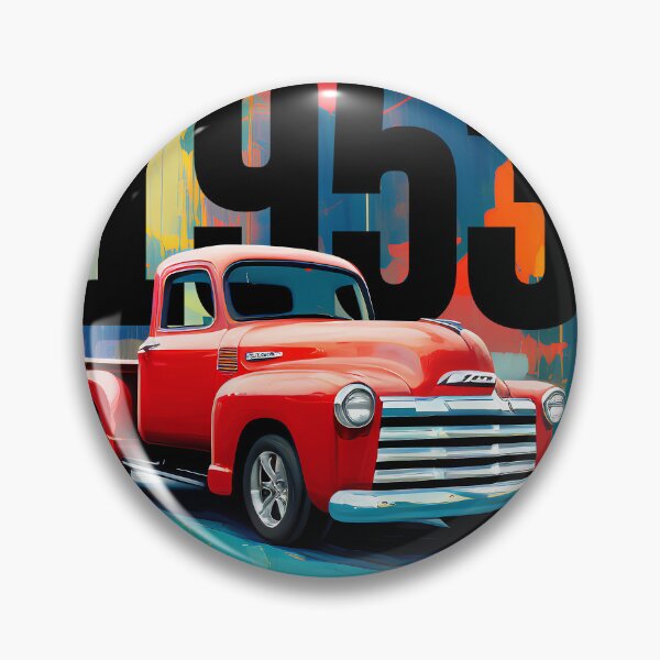 Item preview, A Classic on Wheels: Red 1953 Pickup Truck designed and sold by elcarnero.